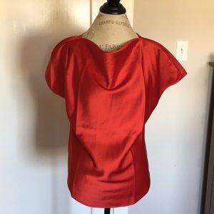 Universal Standard Red Viva Boatneck Top, 6-8 (2XS